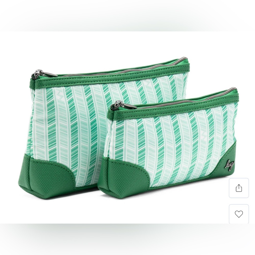 Lug Emerald Green Tootle 2 PCS Zip Organizer